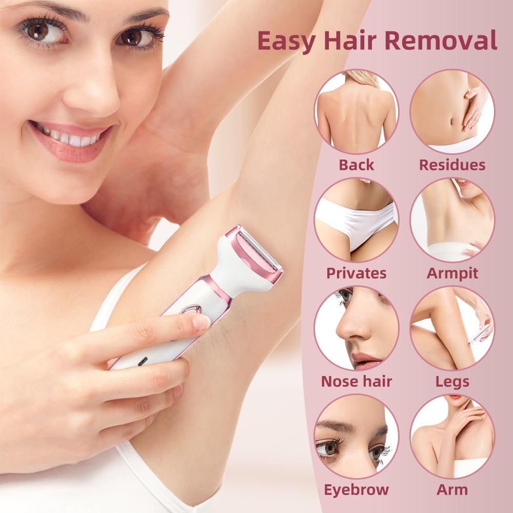 VelvaGlide™ — 4-in-1 Rechargeable Shaver